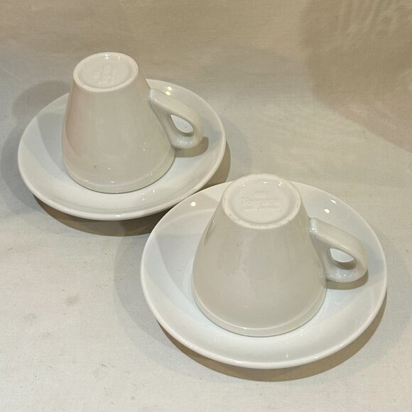 Set of 2 Lavazza Espresso Coffee Cup Saucer Set Made in Italy Tognana Porcellane - Picture 3 of 8